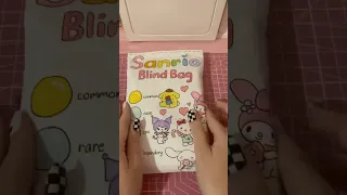 sanrio blind bag 4! 🩷#blindbag #sanrio #diy #craft #papercraft #hellokitty #asmr #mymelody #kpop