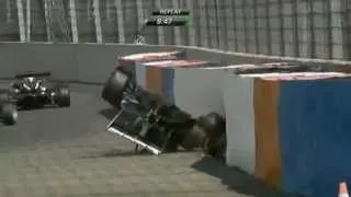 ATS Formel 3 Cup 2012 Lausitzring van de Laar Unfall