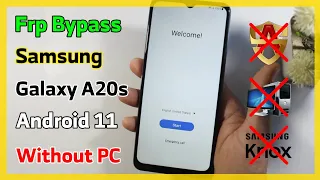 Frp Bypass Samsung Galaxy A20s Android 11 SM-A207F Without PC | NEW METHOD