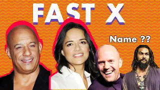 FAST X Cast Real Name And Age