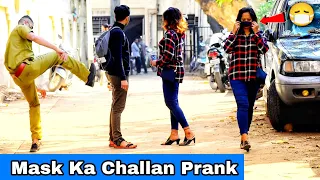Mask Ka Challan Prank | Mask Prank | Prakash Peswani Prank |