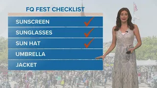 Warmer weather ahead for French Quarter Fest