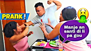 PRANK | MANJE A SANTI DI LI FÈM VOMI 🤮 | DARLLY VANJEL DE MICKLEY