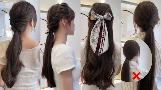 Super Easy & Cute Trending Hairstyle Tutorial Korean Style for Girls 🌻