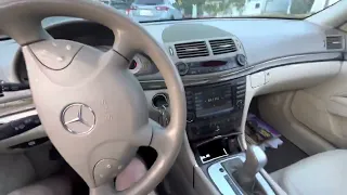 Mercedes E500 Cold Start & Drive