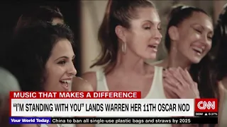 Diane Warren, Valeria Altobelli and John Debney -- I'm Standing With You Miss Worlds Version on CNN.