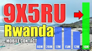 HAM RADIO mobile contact BUSTING the pileup with 9X5RU DX Expedition to Rwanda