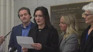 Jared Bridegan's widow speaks after attending court appearance of husband's accused killer