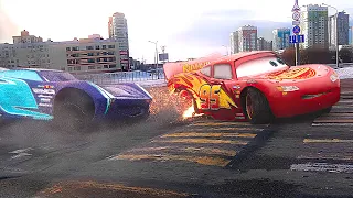 Lightning McQueen in Real Life Disney pixar Cars Drift STORM