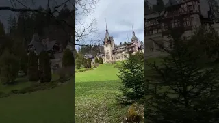 Peles Castle in Romania #castle #view #mountains