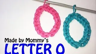 Letter O or Number Zero 0 Charm Without the Rainbow Loom