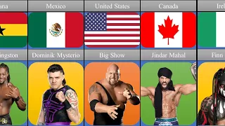 WWE Superstars from Different Countries