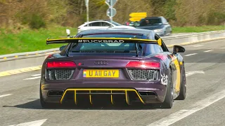 Cars Leaving Nürburgring Tankstelle - ZENVO Shmee, R8 V10 GT4, 650HP M3 E90, Carrera RS, M4 CSL..