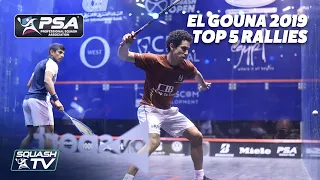 Squash: El Gouna 2019 - Top 5 Men's Rallies