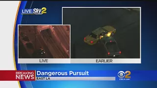 Stolen Truck Pursuit Ends At East LA Underground Gold Line Stop