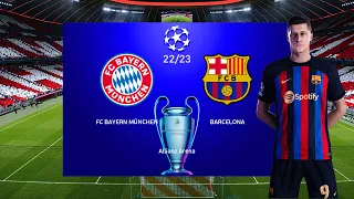 Bayern Munich vs Barcelona | Lewandowski vs Bayern Munich | Champions League 2022 2023 | PES