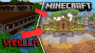 J'AI BUILD LE MEILLEUR MANOIR SUR MINECRAFT!!!