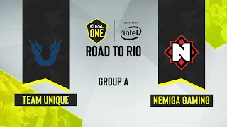 CS:GO - Team Unique vs. Nemiga Gaming [Vertigo] Map 1 - ESL One: Road to Rio - Group A - CIS