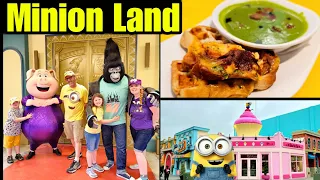 Minion Land is Officially Open! Minion Cafe Review | Make My Day Bakery | Sing Characters & More