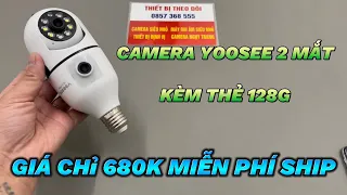 Camera Bóng Đèn Yoosee 2 Mắt Mẫu Mới 2024 , Cách Cài Đặt Camera Yoosee 2 Mắt Chi Tiết A-Z