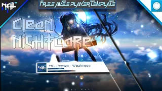 (FREE DOWNLOAD) Simple nightcore avee player Template