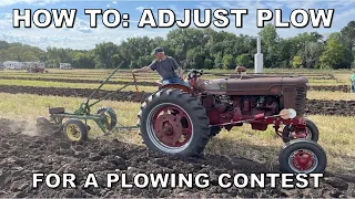 How To: Adjust the Moldboard Plow