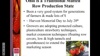 Overview of OH Strawberry Industry by Brad Bergefurd