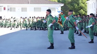 Patrona BIP 2017-Retirada de la III Bandera Ortiz de Zarate a paso ligero para iniciar el desfile