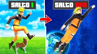 Cada Salto de NARUTO se MULTIPLICA en GTA 5 !! (Naruto mod)