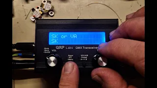 QMX - first QSO minutes after completing build