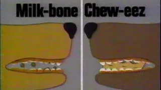 Chew eez Dog Treats commercial 1989