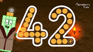 Numberblocks 42 Magic Run - Numberblocks Fourty two Adventure | Number Counting Go Explore