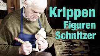 Kunst Figurenschnitzen - Ludwig Stöckbauer schnitzt seit 50 Jahren Krippenfiguren