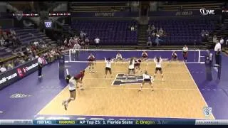 Women's Volleyball: Samantha Bricio's 6-Ace Package vs. Wisconsin