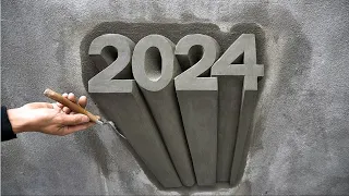 3D drawing idea with sand cement