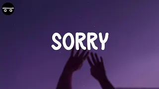 Justin Bieber - Sorry (Lyric Video) | Lauv, ZAYN,...