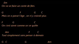 Salut les amoureux.. Joe Dassin . Karaoké d accords pour guitare