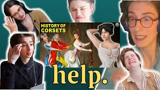 Reacting to the "History of the Corset" || Busting (very weird) corset myths