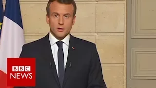 France's President Macron calls on the world to "make our planet great again" - BBC News