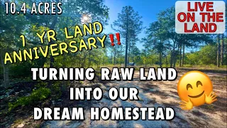 How We Built A 10 Acre Homestead In A Year | Land Tour