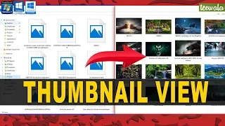 How to Enable Thumbnail View for Files in Windows PC | all files are shown as icons