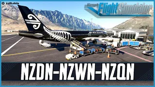 MSFS LIVE | Real World Air New Zealand OPS | Fenix A320 B2 | Dunedin, Wellington & Queenstown