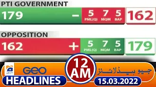 Geo News Headlines 12 AM | 15th March 2022