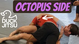 Duck-Jitsu Teaches Thigh Clamp |  Modified Octopus Guard