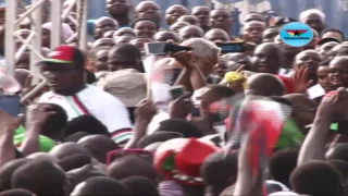 Former President Rawlings makes grand entry at NDC@25 rally at Ashaiman