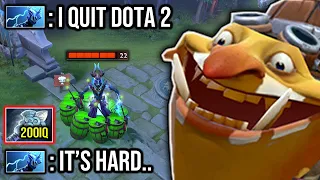 How to make People Quit Dota 2??? Techies 200IQ Wind Waker Build Nonstop Bully..