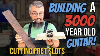 How To Build An Acoustic Guitar Episode 28 (Cutting The Fret Slots!)