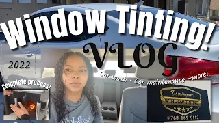 CAR VLOG: Come with me to get my windows tinted! Car maintenance +more pt.1 |Jolie