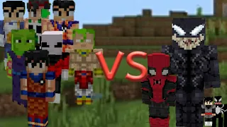 guerreros z vs venom 😨 minecraft