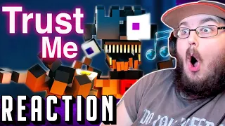 FNAF SISTER LOCATION SONG | "Trust Me" [Minecraft Music Video] by CK9C + EnchantedMob REACTION!!!